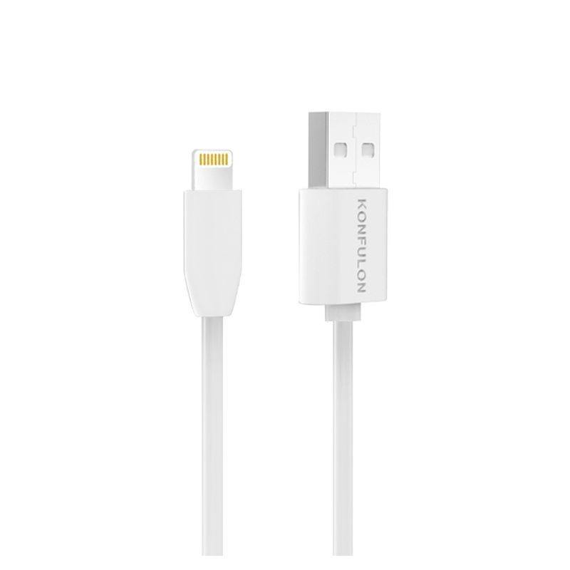 Kucni punjac KONFULON C31+S05 2xUSB 5V 2.1A sa iPhone lightning kablom beli