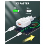 Kucni punjac LDNIO A1306Q QC3.0 sa micro USB kablom - Slika 8