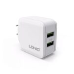 Kucni punjac LDNIO A2201 2xUSB 5V 2.4A + adapter sa micro USB kablom beli - Slika 4