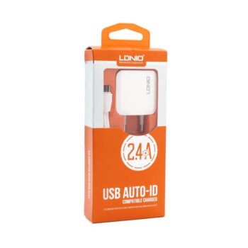 Kucni punjac LDNIO A2201 2xUSB 5V 2.4A + adapter sa micro USB kablom beli