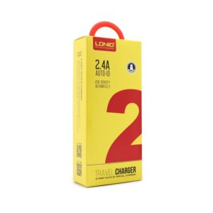Kucni punjac LDNIO A2203 2xUSB 5V 2.4A sa type C kablom beli