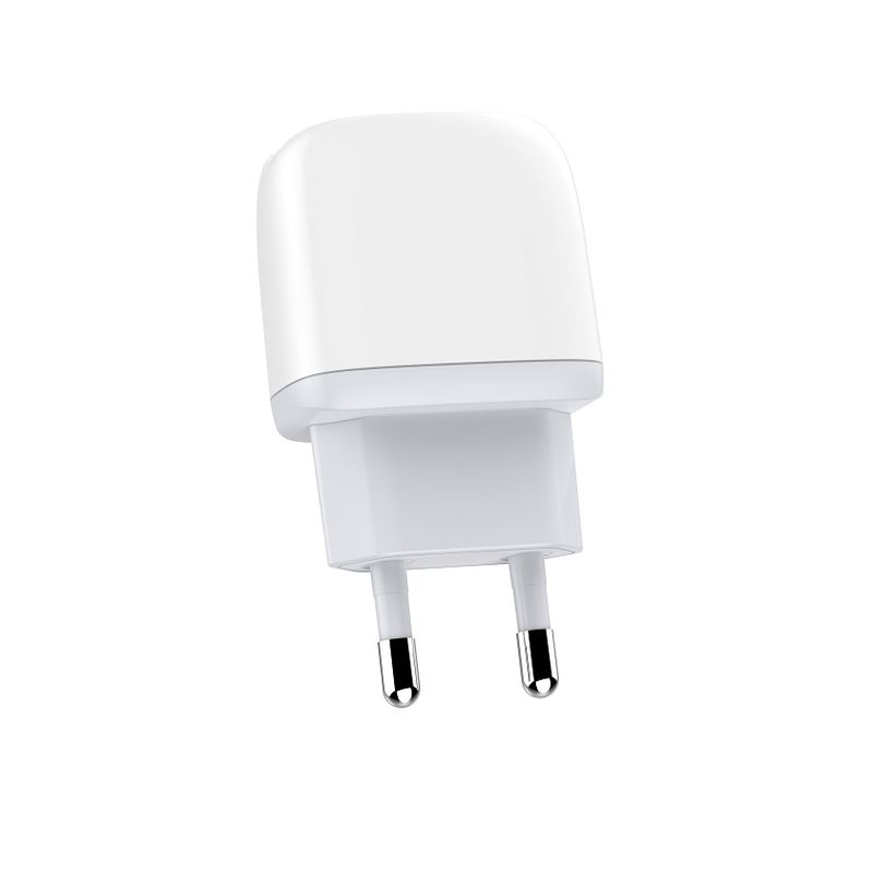 Kucni punjac LDNIO A2219 2xUSB 5V 2.4A 12W sa iPhone lightning kablom beli