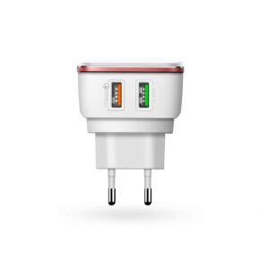 Kucni punjac LDNIO A2405Q Quick Charger 2.0 USB 5V 2.4A sa micro USB kablom beli