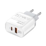 Kucni punjac LDNIO A2421C 22.5W PD + Fast Charger sa Type C kablom beli