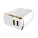 Kucni punjac LDNIO A2502Q Quick Charge 3.0 2xUSB 5V 2.4A sa micro USB kablom beli - Slika 4