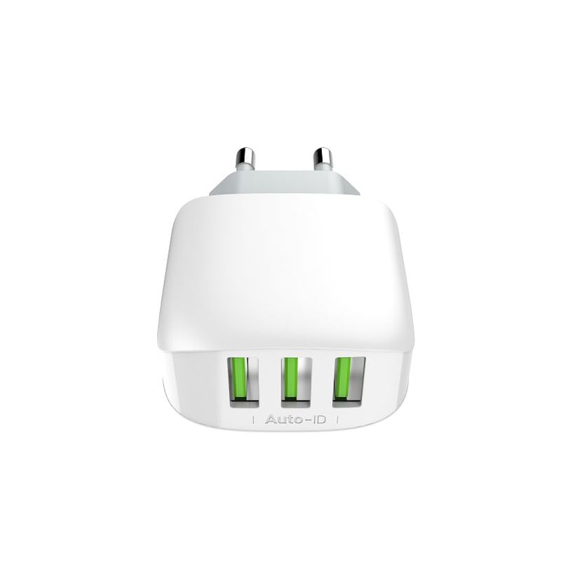 Kucni punjac LDNIO A3312 3xUSB 5V 3.4A 17W sa micro USB kablom beli