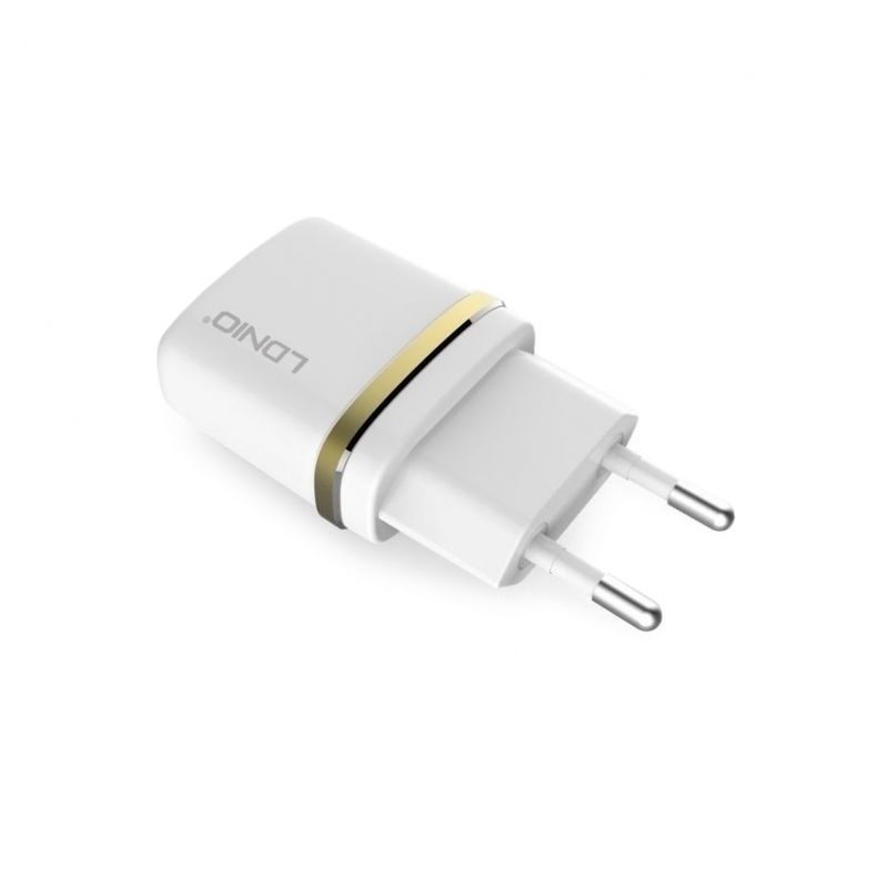 Kucni punjac LDNIO DL-AC50 USB 5V 1A sa iPhone lightning kablom beli