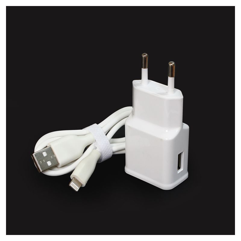 Kucni punjac Teracell Ultra LP03 2A sa iPhone lightning kablom beli