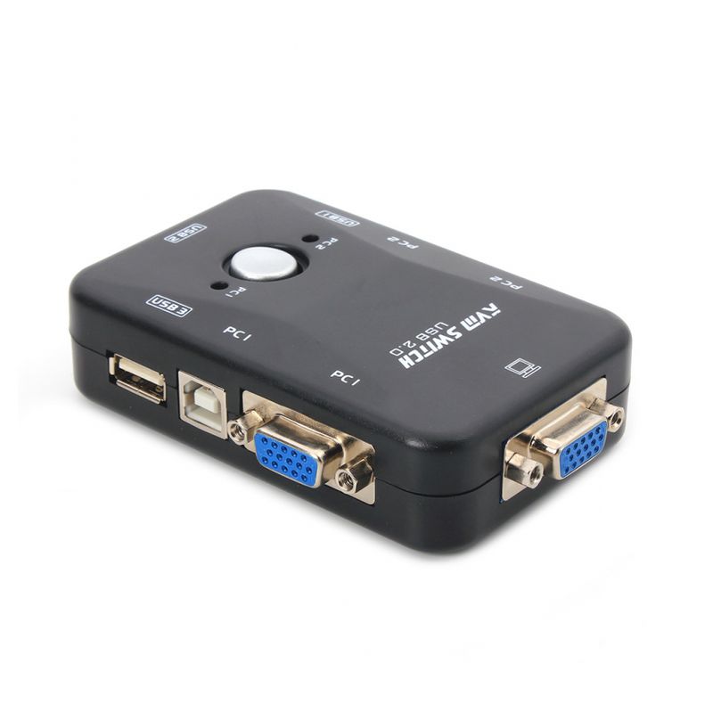 KVM switch 2 PC-a na isti monitor,mis,tastaturu JWD-SP27 bez kablova