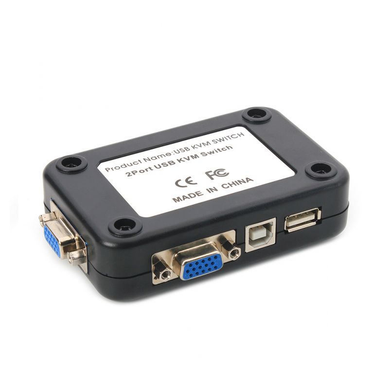 KVM switch 2 PC-a na isti monitor,mis,tastaturu JWD-SP27 bez kablova