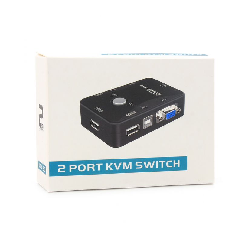 KVM switch 2 PC-a na isti monitor,mis,tastaturu JWD-SP27 bez kablova