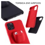 Maskica 2in1 airpods za iPhone 7/8/SE (2020) crna - Slika 4