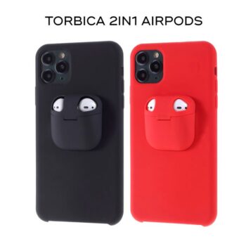 Maskica 2in1 airpods za iPhone 7 Plus/8 Plus crvena