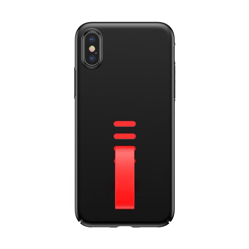 Maskica Baseus Little tail za iPhone X crno-crvena