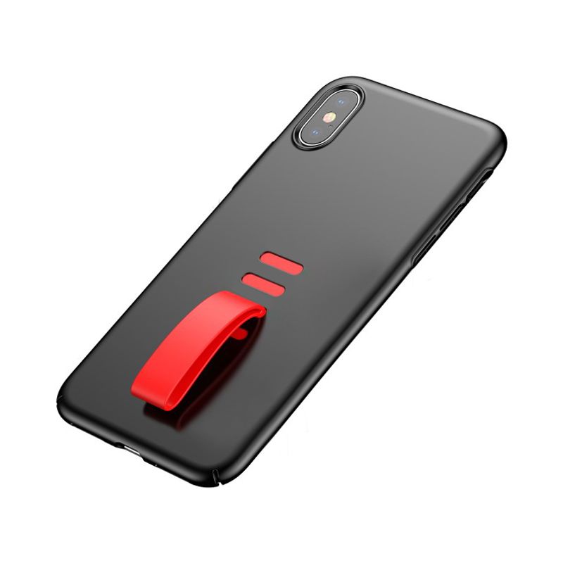 Maskica Baseus Little tail za iPhone X crno-crvena