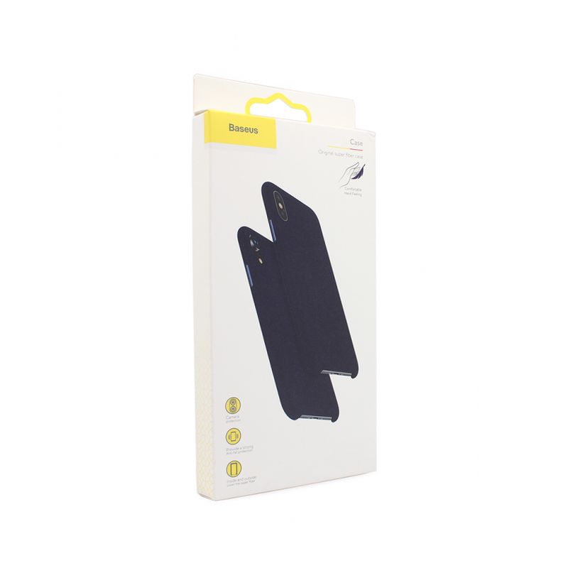 Maskica Baseus Original super fiber Iphone XS Max plava