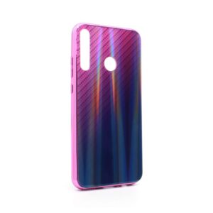 Maskica Carbon glass za Huawei P40 lite E ljubicasta
