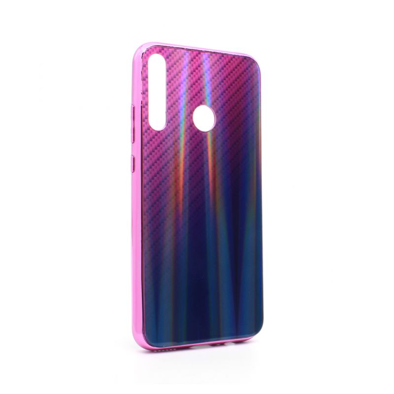 Maskica Carbon glass za Huawei P40 lite E ljubicasta