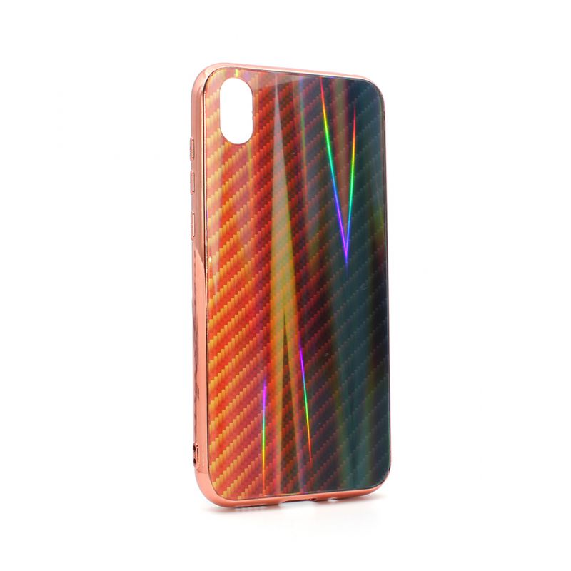 Maskica Carbon glass za Huawei Y5 2019/Honor 8S 2019/2020 narandzasta
