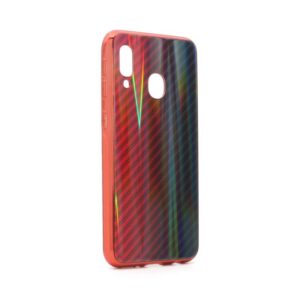 Maskica Carbon glass za Samsung A202F Galaxy A20e crvena