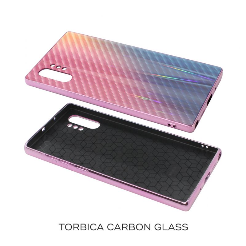 Maskica Carbon glass za Samsung A715F Galaxy A71 narandzasta