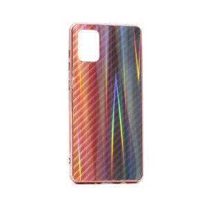 Maskica Carbon glass za Samsung A715F Galaxy A71 narandzasta