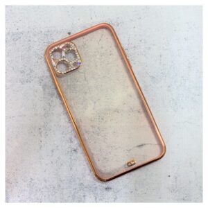 Maskica Cirkon Camera za iPhone 11 Pro Max 6.5 roze