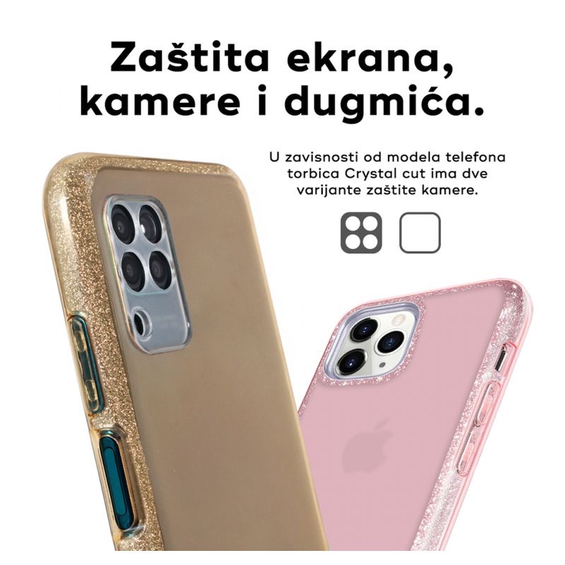 Maskica Crystal Cut za Samsung A725F/A726B Galaxy A72 4G/5G (EU) zlatna