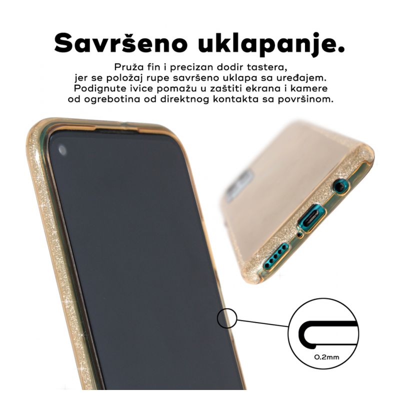 Maskica Crystal Cut za Samsung A725F/A726B Galaxy A72 4G/5G (EU) zlatna