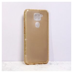 Maskica Crystal Cut za Xiaomi Redmi Note 9 zlatna