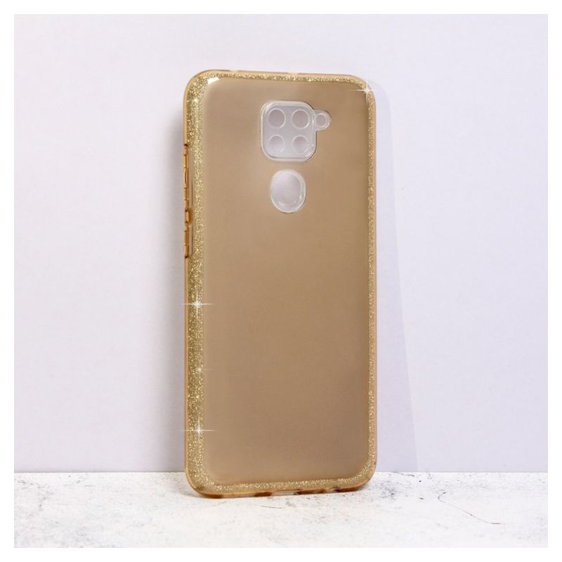 Maskica Crystal Cut za Xiaomi Redmi Note 9 zlatna