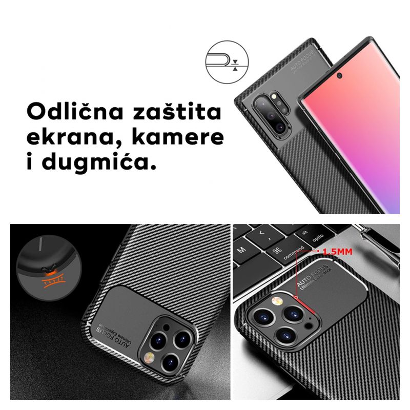 Maskica Defender Carbon za Samsung A125F Galaxy A12 crna