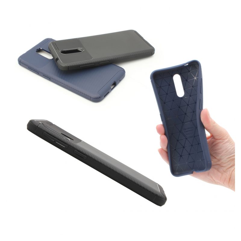 Maskica Defender Carbon za Samsung A730F Galaxy A8 Plus 2018 plava