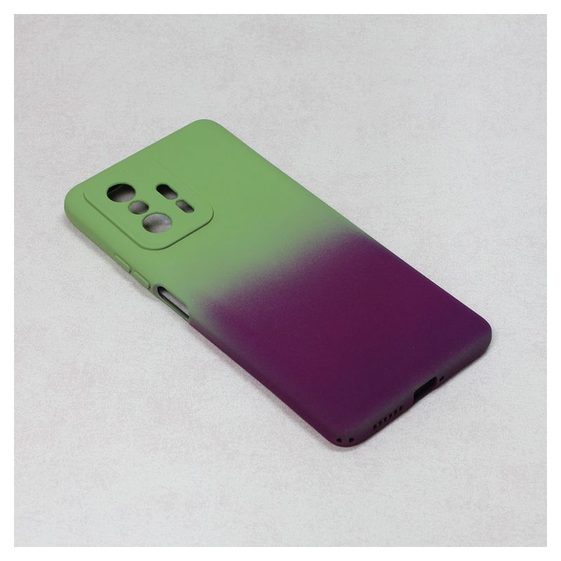 Maskica Double Color za Xiaomi 11T/11T Pro zeleno-ljubicasta