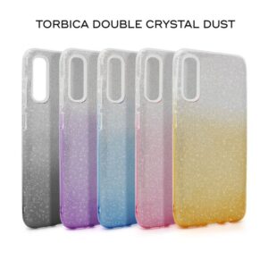 Maskica Double Crystal Dust za Huawei P40 Lite/Nova 6 SE roze srebrna