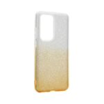 Maskica Double Crystal Dust za Huawei P40 Pro zuto srebrna - Slika 4