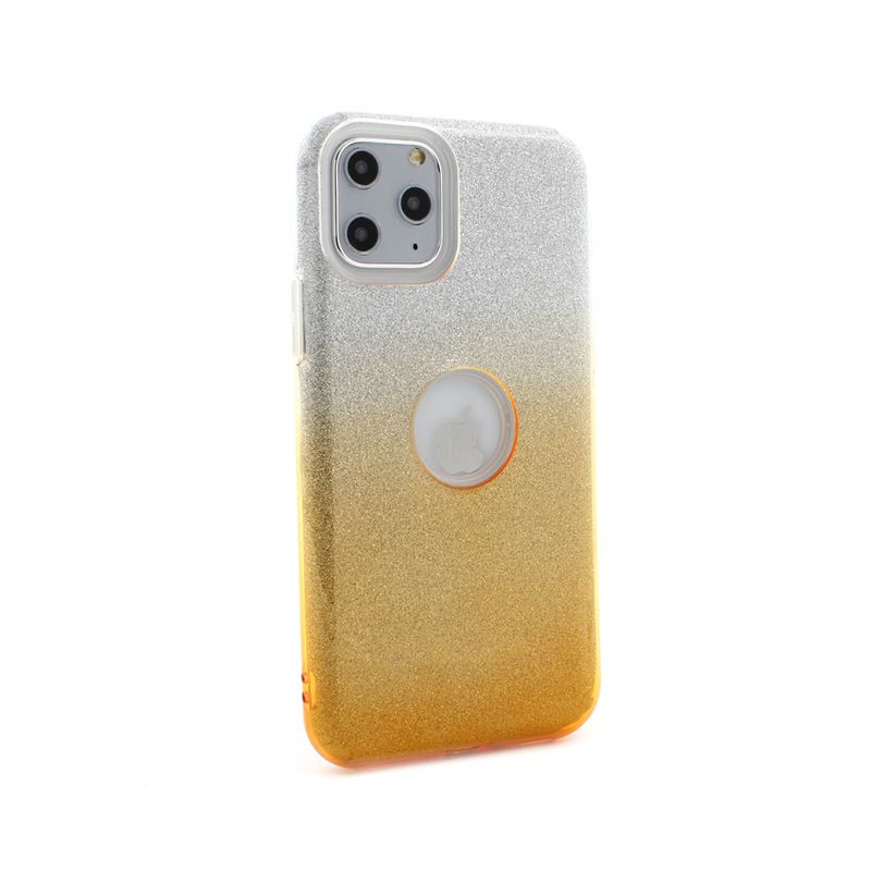 Maskica Double Crystal Dust za iPhone 11 Pro 5.8 zuto srebrna