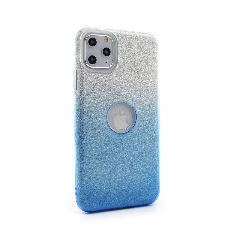 Maskica Double Crystal Dust za iPhone 11 Pro Max 6.5 plavo srebrna