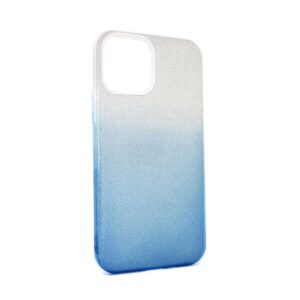Maskica Double Crystal Dust za iPhone 12/12 Pro 6.1 plavo srebrna