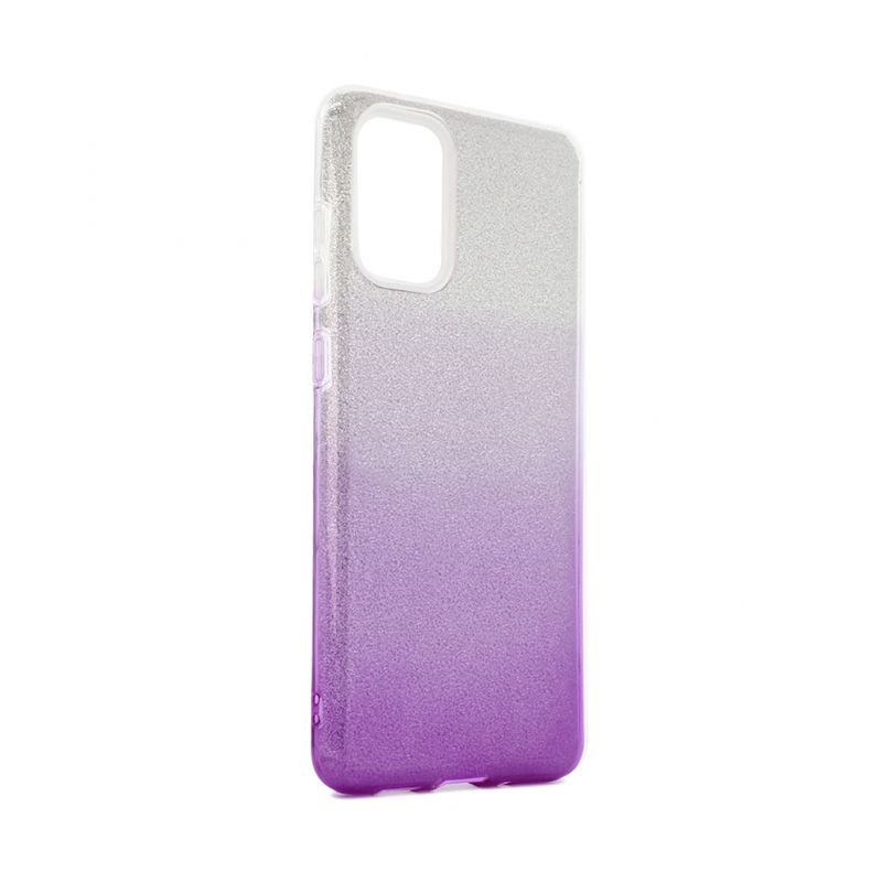 Maskica Double Crystal Dust za Samsung G985F Galaxy S20 Plus ljubicasto srebrna