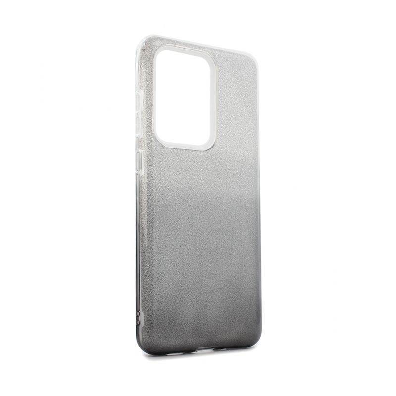 Maskica Double Crystal Dust za Samsung G988F Galaxy S20 Ultra crno srebrna