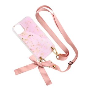 Maskica Fashion Strap Glitter za iPhone 11 Pro Max 6.5 roze