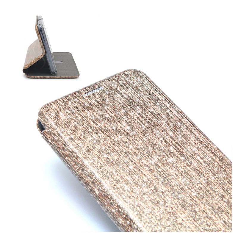 Maskica Flip Crystal za iPhone XR zlatna