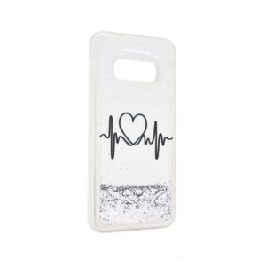 Maskica Fluid Love za Samsung G970 S10e srebrna