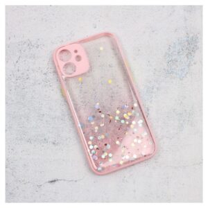 Maskica Frame Glitter za iPhone 12 Mini 5.4 roze
