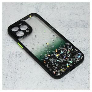 Maskica Frame Glitter za iPhone 13 Pro Max 6.7 crna