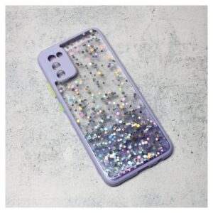 Maskica Frame Glitter za Samsung A025G Galaxy A02s (EU) ljubicasta