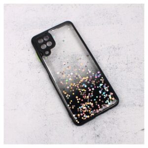 Maskica Frame Glitter za Samsung A125F Galaxy A12 crna