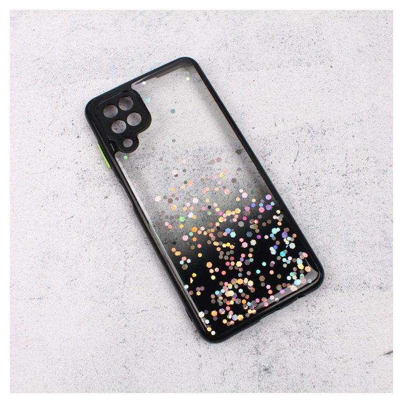 Maskica Frame Glitter za Samsung A125F Galaxy A12 crna