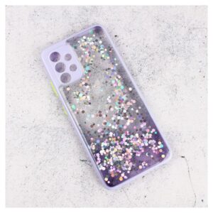 Maskica Frame Glitter za Samsung A325F Galaxy A32 4G (EU) ljubicasta